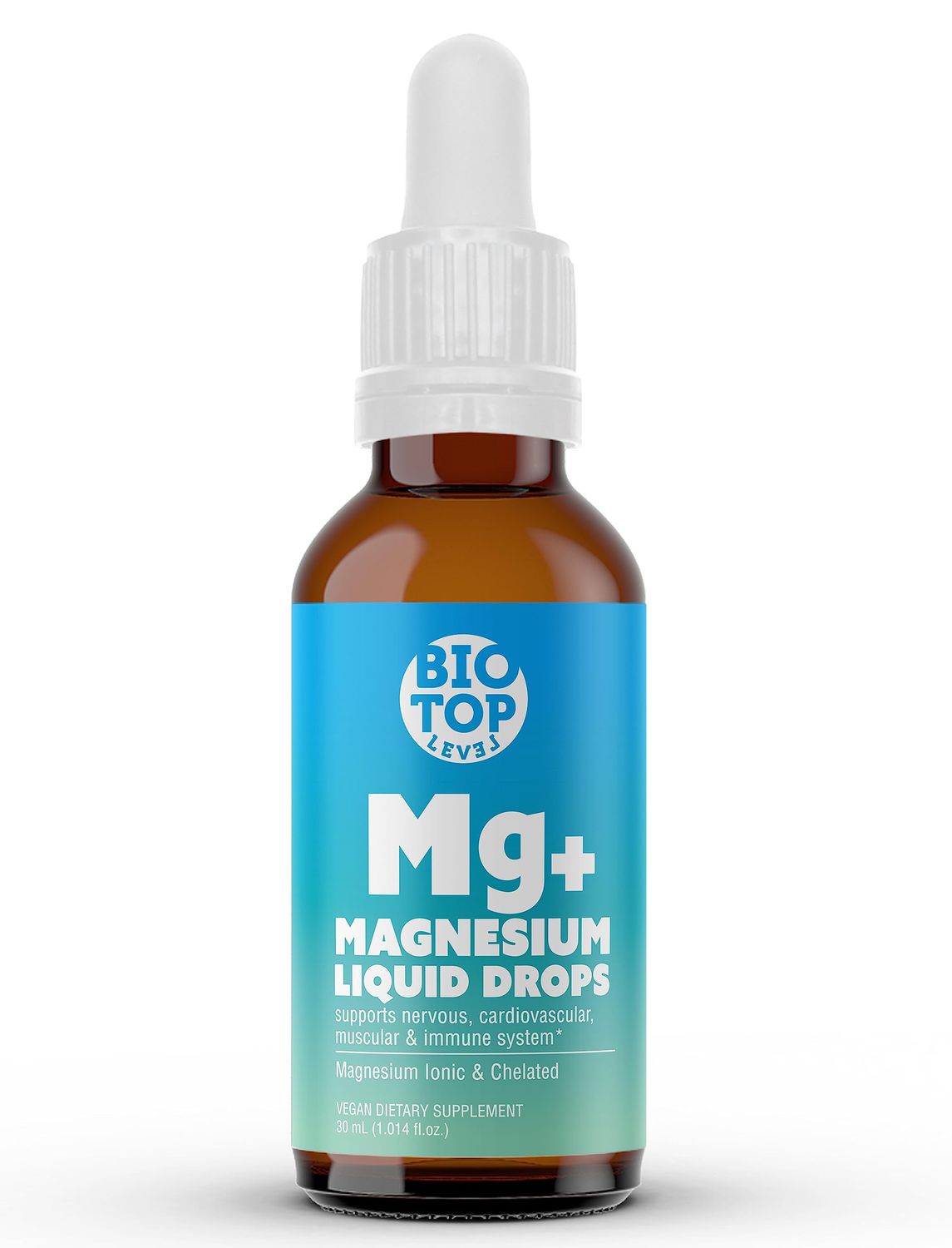 Magnesium Citrate Gluconate Liquid Supplement. Nervous, Cardiovascular, Muscular Immune System Support. 30 Day Supply, Vegan, Non-GMO, Gluten-Free, Unflavored