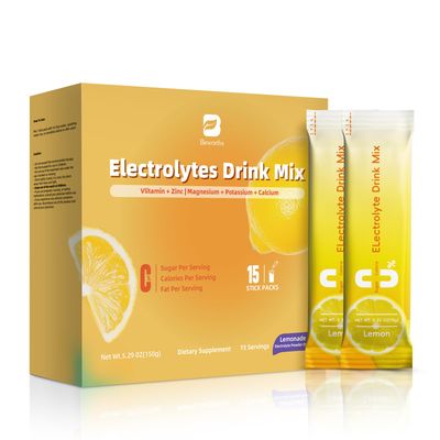 B BEWORTHS Electrolyte Powder Recovery Drink Mix Sugar-Free Electrolyte Powder Packets Supplement with Potassium Zinc Magnesium for Hydration - Keto Electrolytes, Non-GMO Sugar-Free - 15 Stick
