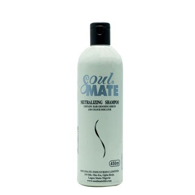 SOUL MATE Neutralizing Shampoo After Relaxer For Men Women 15.2oz Color Indicator Protects Color Treated Hair Scalp