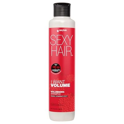 SexyHair I WANT VOLUME Shampoo, 10.1oz 10 More Volume Lightweight Formula All Hair Types