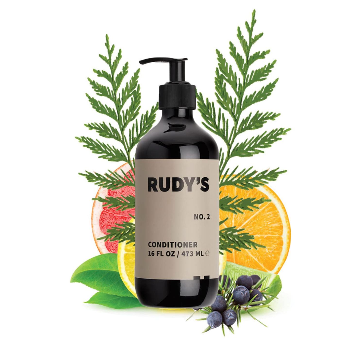 Rudy&#39;s No. 2 Conditioner - Repairs and Strengthens Hair - Natural Ingredients, Sulfate Paraben Free (16 fl oz)