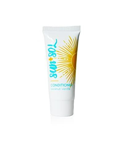World Amenities Sun Sol Bulk Hydrating Conditioner With Warm Coconut Vanilla Fragrances, Travel Size Toiletries, Mini Hotel Amenities