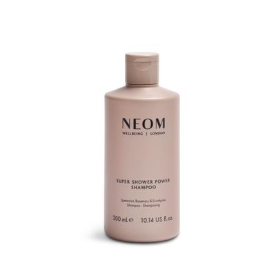 Neom- Super Shower Power Natural Shampoo, 300ml Purifying Cleanser Spearmint, Rosemary Eucalyptus For All Hair Types Vegan