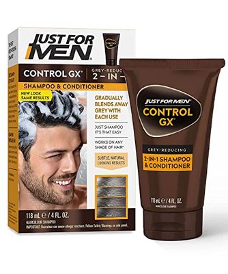 Just For Men Control Gx 4 Ounce 2-N-1 Shampoo Conditioner (Pack of 2)