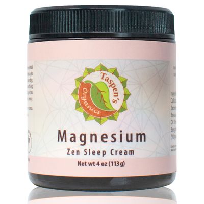 Taspen&#39;s Organics Magnesium Zen Sleep Cream with Organic Ingredients - Natural Sleep Relaxation Formula - Moisturizing Formula- Cruelty-Free (4 oz)