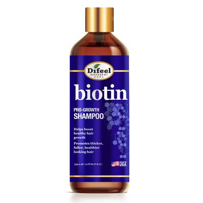 Difeel Biotin Shampoo 12 oz - Thinning Hair Hair Loss, Paraben Free with Biotin for Hair Growth