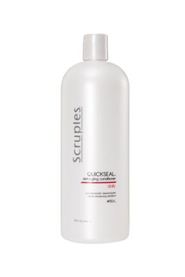 Scruples Quickseal Detangling Conditioner - Hair Smoothing Frizz Control Treatment - Conditions Detangles All Hair Types (33.8 oz)