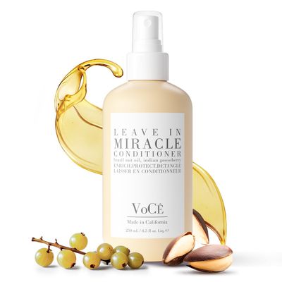 VoC Haircare - Natural Miracle Leave-In Conditioner Spray for Dry, Damaged, and Fine Hair Non-Toxic, Cruelty-Free, Vegan Haircare for Frizzy and Low Porosity Hair (8.5 oz 250ml)