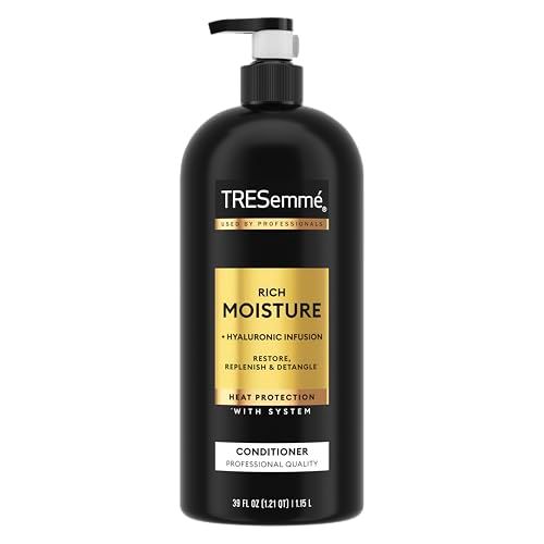 TRESemm Rich Moisture Moisturizing Conditioner with Pump for Dry Hair Formulated With Pro Style Technology 39 Fl Oz