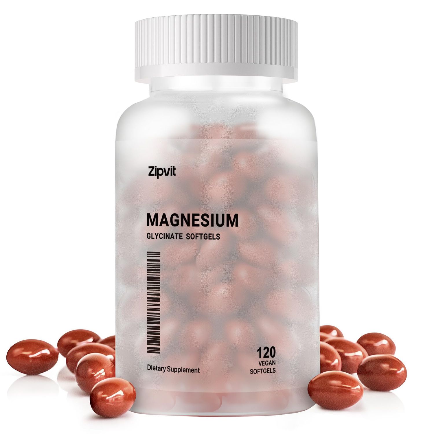 Magnesium Supplement Softgels, Easy Absorption Magnesium Glycinate 500mg, High Bioavailability Magnesium for Sleep Calm Support, Nervous, Muscle Bone Health