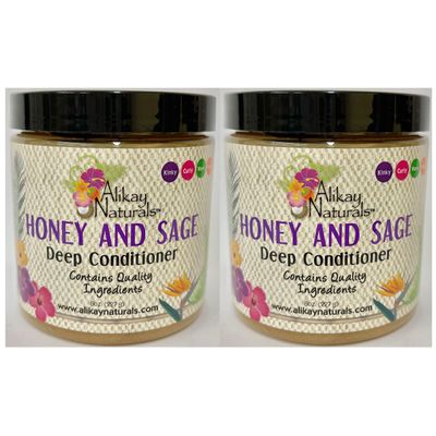 Alikay Naturals Honey and Sage Deep Conditioner 8oz &quot;Pack of 2&quot;