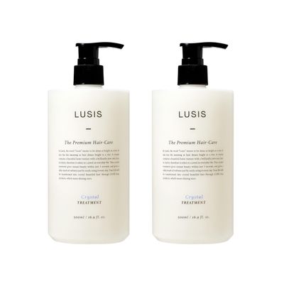 LUSIS, Crystal Hair Treatment, Conditioner, Silky and Moisture Rich Hair Clinic, Floral Scent, 500ml X 2