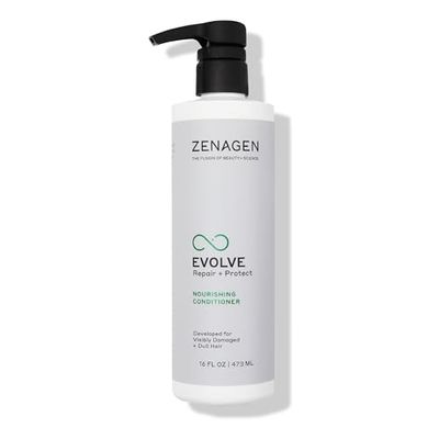 ZENAGEN Evolve Repair Protect Nourishing Conditioner (Unisex) Hydrates Repairs Damaged Hair, Promotes Thicker Fuller Hair, Plant-Based, Color-Safe, Vegan, All Hair Types, 16 oz
