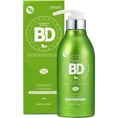 TS BD Shampoo for Dandruff Itchy Scalp (16.9 Fl Oz) Treatment for Itchy and Dry Hair Biotin Natural Ingredients Dandruff Shampoo