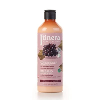 Itinera Volume Curls Conditioner with Tuscan Red Grapes (12.51 fl oz) - for Defined and Bouncy Curls - Vegan Friendly - 96 Natural Origin Ingredients