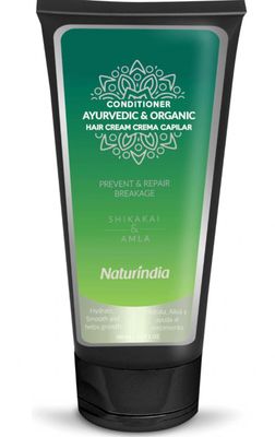 Naturindia Ayurvedic Organic Conditioner for Hair Growth, Regeneration of hair loss with ALOE SHIKAKAI and AMLA plants For Women and Men 6oz
