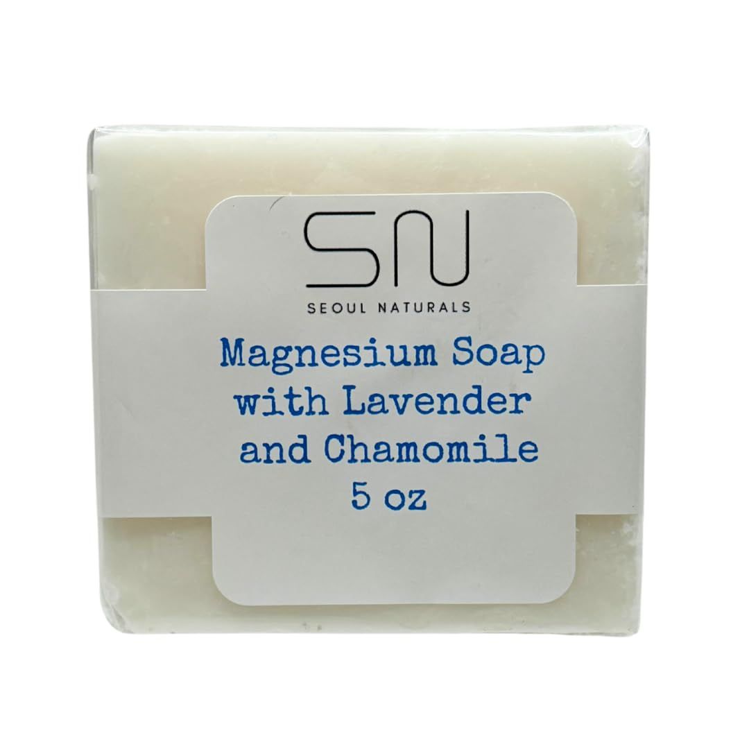 Seoul Naturals Magnesium Soap with Lavender and Chamomile, k beauty, 5 oz