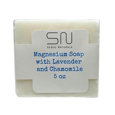 Seoul Naturals Magnesium Soap with Lavender and Chamomile, k beauty, 5 oz