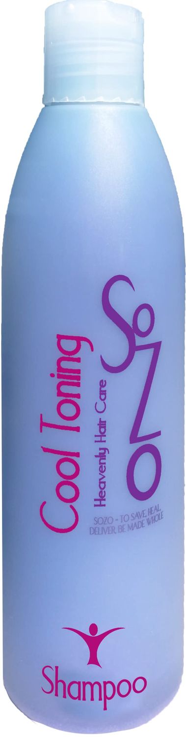 SoZo Toning Shampoo for Brunette Hair 8oz Liquid Sulfate Free Blue Shampoo for Brassy Hair To Eliminate Unwanted Orange and Golden Tones In-Salon Toning Service at Home