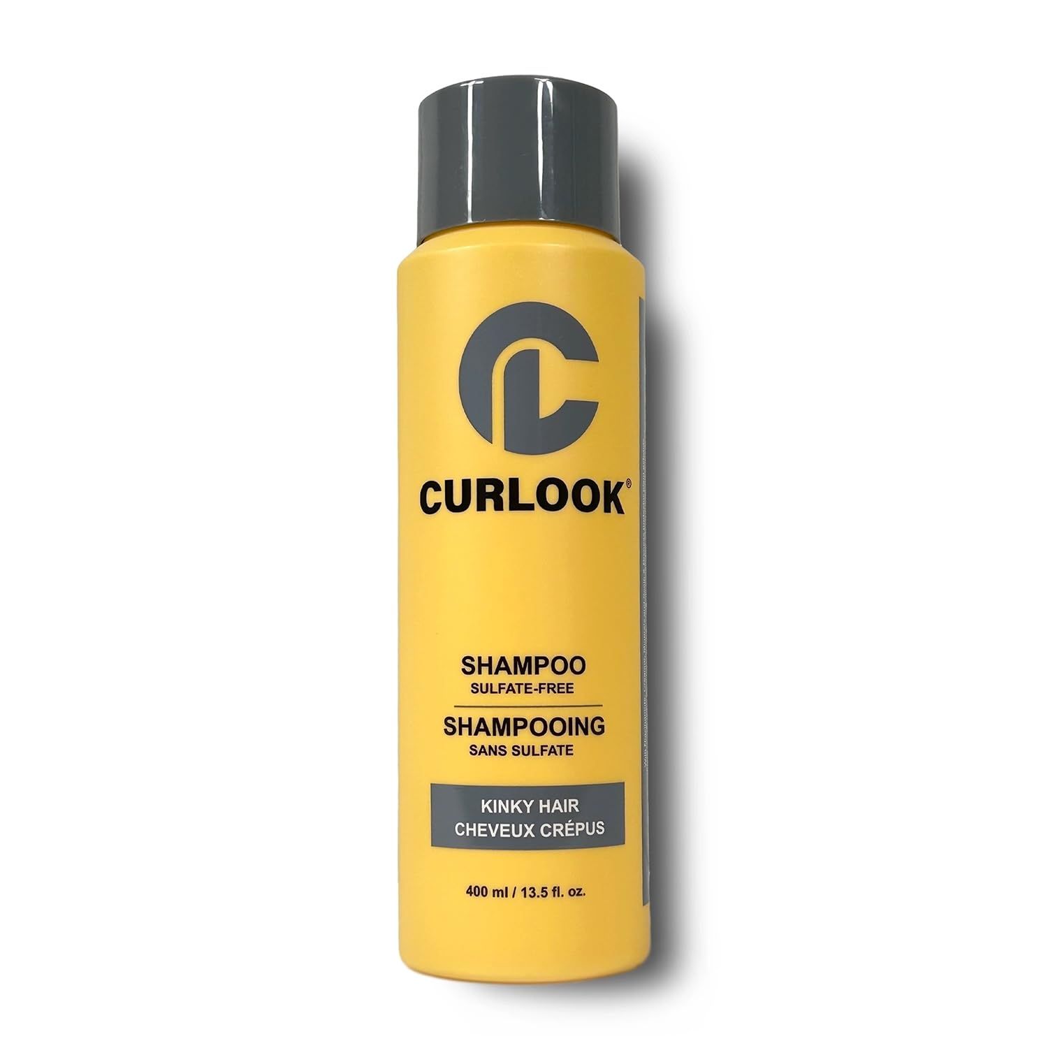 CURLOOK Shampoo for Kinky-Coily Hair Sulfate-Free - 400ml (13.5 oz) Gently Cleanses, Moisturizes, Maintains, and Defines Kinks Made in Canada Curly Hair Products