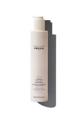 PREVIA Smoothing Taming Conditioner Anti-Frizz Deep Conditioning with Almond Extract Vegan, Sulfate-Free, Hydrating Formula for Soft, Manageable Hair Frizz Control - 8.45 oz