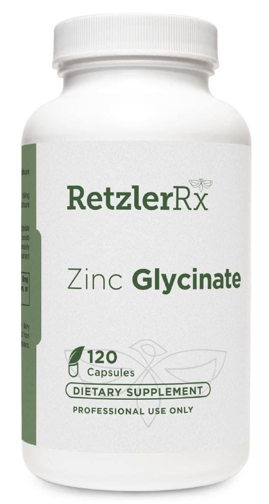 HormoneSynergy Zinc Glycinate 20mg Supplement - 120 Vegetarian Capsules with TRAACS Formula for Optimal Health Support - Zinc Bisglycinate for Immune Function, Skin Health Metabolism
