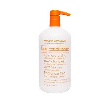 Mixed Chicks Gentle Kids Conditioner with Safflower Seed Oil for Soft Manageable Hair, 33 fl.oz. 1 Liter