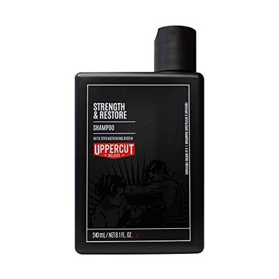 UPPERCUT DELUXE Strength and Restore Shampoo For All Hair Types Infused with Biotin Caffeine, 8.1 fl. oz. 240 ml