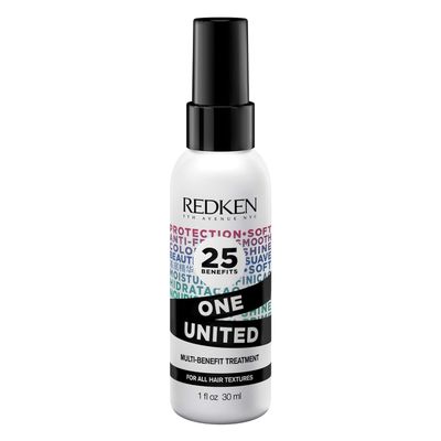 Redken One United All-In-One Leave In Conditioner Multi-Benefit Treatment Heat Protectant Spray for Hair All Hair Types Paraben Free