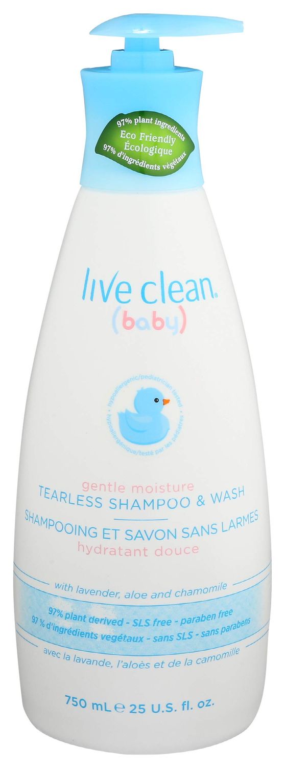 LIVE CLEAN Shampoo WASH TEARLESS 25 OZ