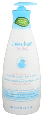 LIVE CLEAN Shampoo WASH TEARLESS 25 OZ
