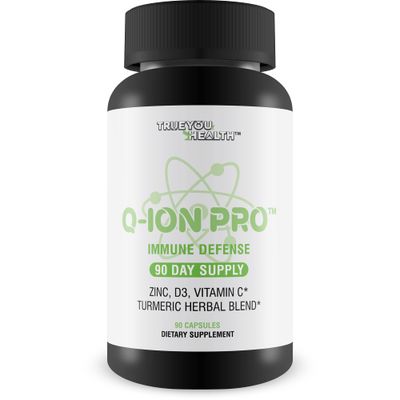 Q-Ion Pro - Immune Defense Formula - 90 Day Supply - Natural Immune Support Supplement - Promote Healthy Immune Response Immune System - High in Antioxidants - Vitamin C, Vitamin D3, Zinc, Turmeric