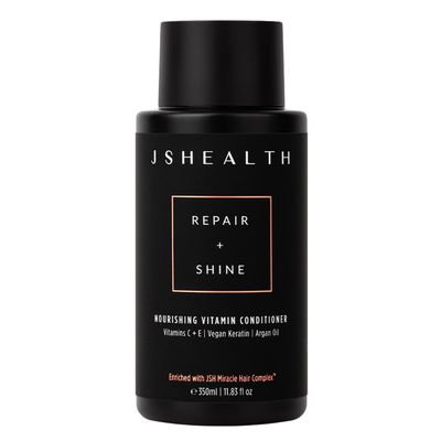 JSHealth Nourishing Conditioner - Vitamin-Enriched Deep Treatment for Dry, Colored Hair - With Keratin, Argan Oil, and Vitamins C E Sulfate-Free, Vegan, 350ml
