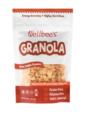 Wellbee s Grain Free Granola, Oat Free, Low Carb, 100 Honey Sweetened, Small Batch, Refined Sugar Free, Paleo SCD Approved (10 oz)