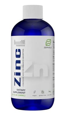 Liquid Ionic Zinc 3 Month Supply Encourage Clear Skin Sustained Energy Natural Inflammatory Support