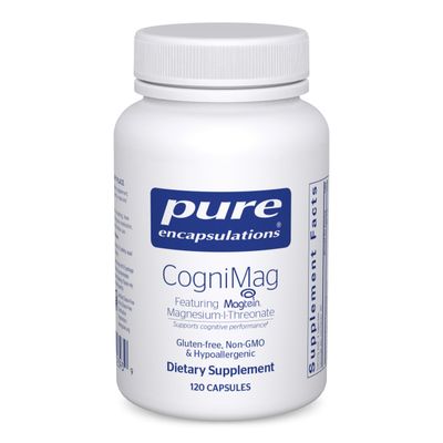 Pure Encapsulations CogniMag 120&#39;s - Magnesium-L-Threonate Supplement - Supports Brain Health Memory - Includes Magtein Polyphenol Blend - 120 Capsules