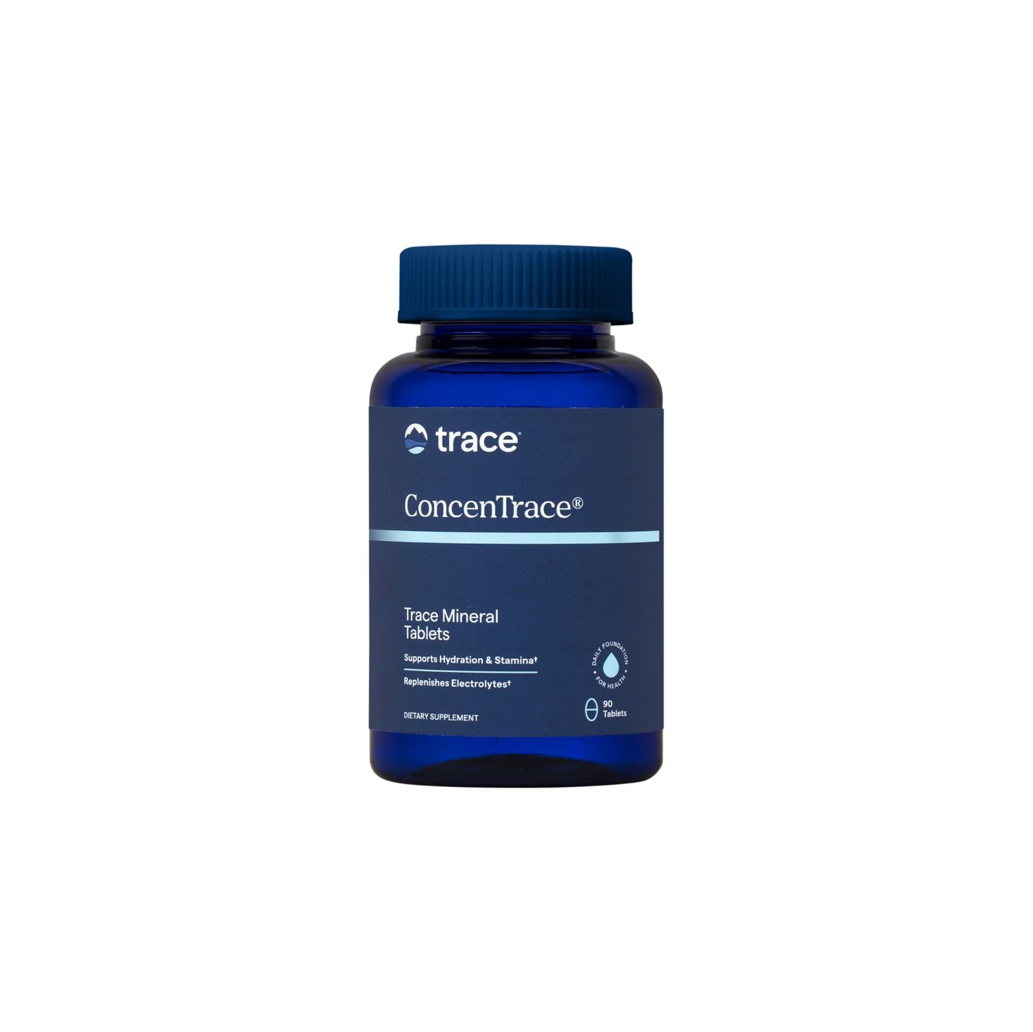 Trace Minerals ConcenTrace Trace Mineral Tablets - Supplement for Bone Joint Support - Aids Hydration Electrolyte Restoration - 90 Tablets (30 Servings)