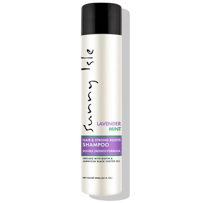 Sunny Isle Lavender Mint Hair and Strong Roots Shampoo 10.1oz Strengthening with Biotin, Jamaican Black Castor Oil Paraben Sulfate Free Double Growth Formula