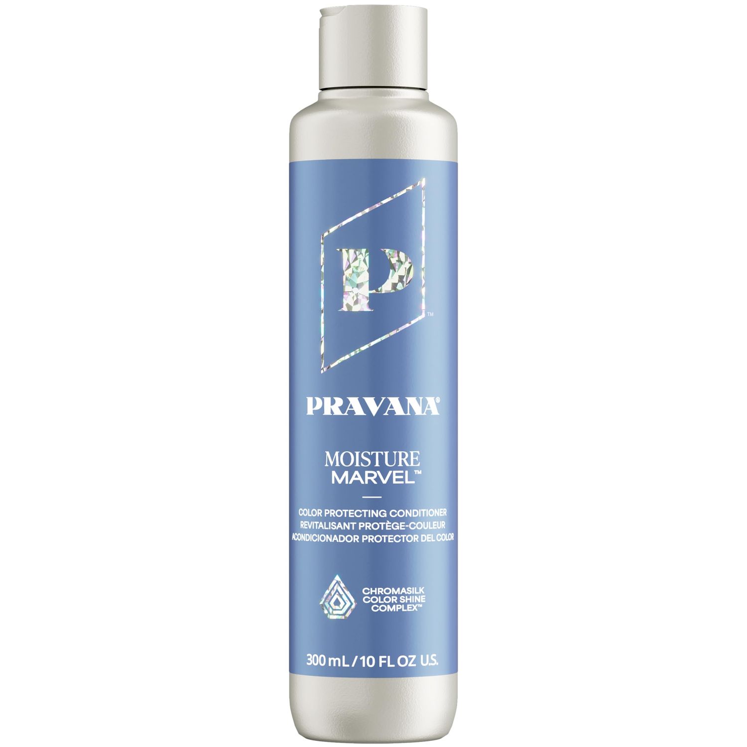 Pravana Moisture Marvel Conditioner Hydrates, Moisturizes, Nourishes For Dry, Color Treated Hair Chromasilk Enhances Shine Protection Vegan, Cruelty-Free Paraben Sulfate Free 10 Fl Oz