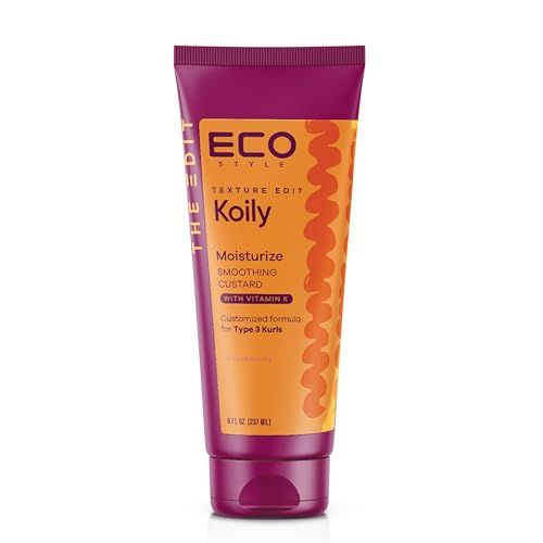 Eco Style, Texture Edit, Koily Moisturize Smoothing Butter for Type 4 curly hair - A sulfate-free, ultra-rich curly hair conditioner that provides hydration, elasticity and softness. 8oz