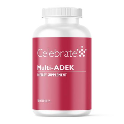Celebrate Vitamins Multi ADEK, Iron Free - Daily Bariatric Multivitamin, High Level of Vitamins A, D, E, K B12 for Duodenal Switch Surgery Patients (180 Capsules)