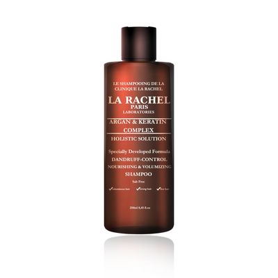 Anti-Dandruff Shampoo with Argan Oil and Keratin Safe for Dry, Damaged Color-Treated Hairs Salt-Free Nourishing Formula for Strength and Shine Volumizing Shampoo by La Rachel Paris