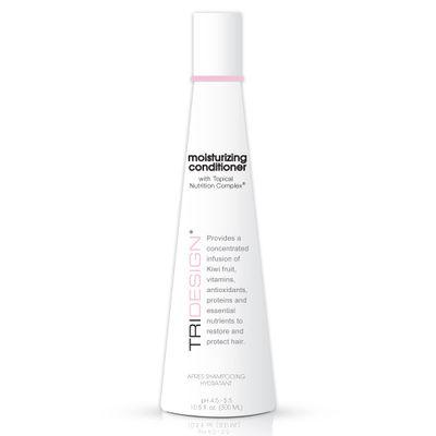 TRIDESIGN TRI Moisturizing Conditioner - Hydrating Dry Damaged Hair, Infused Wheat Protein to Protect, Repair Restores Moisture to Curly, Straight, Wavy Treated Hair - 10.5 Fluid Ounce