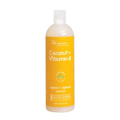 Renpure Plant-Based Beauty Coconut Vitamin E Hydrate Replenish Shampoo, 16 Fluid Ounce