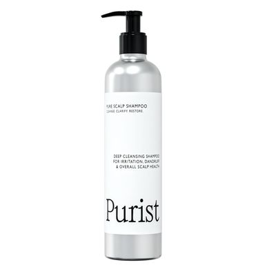 Purist Natural Shampoo - For Dry, Itchy, Flaky Dandruff Prone Scalps - Natural Aloe Vera Vitamin-Infused Formula - Vegan, Sulfate-Free, Color-Safe Paraben-Free - Gentle Detoxifying Cleanser