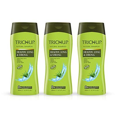 Trichup Healthy Long Strong Herbal Hair Shampoo (200 ml x 3) (Pack of 3)