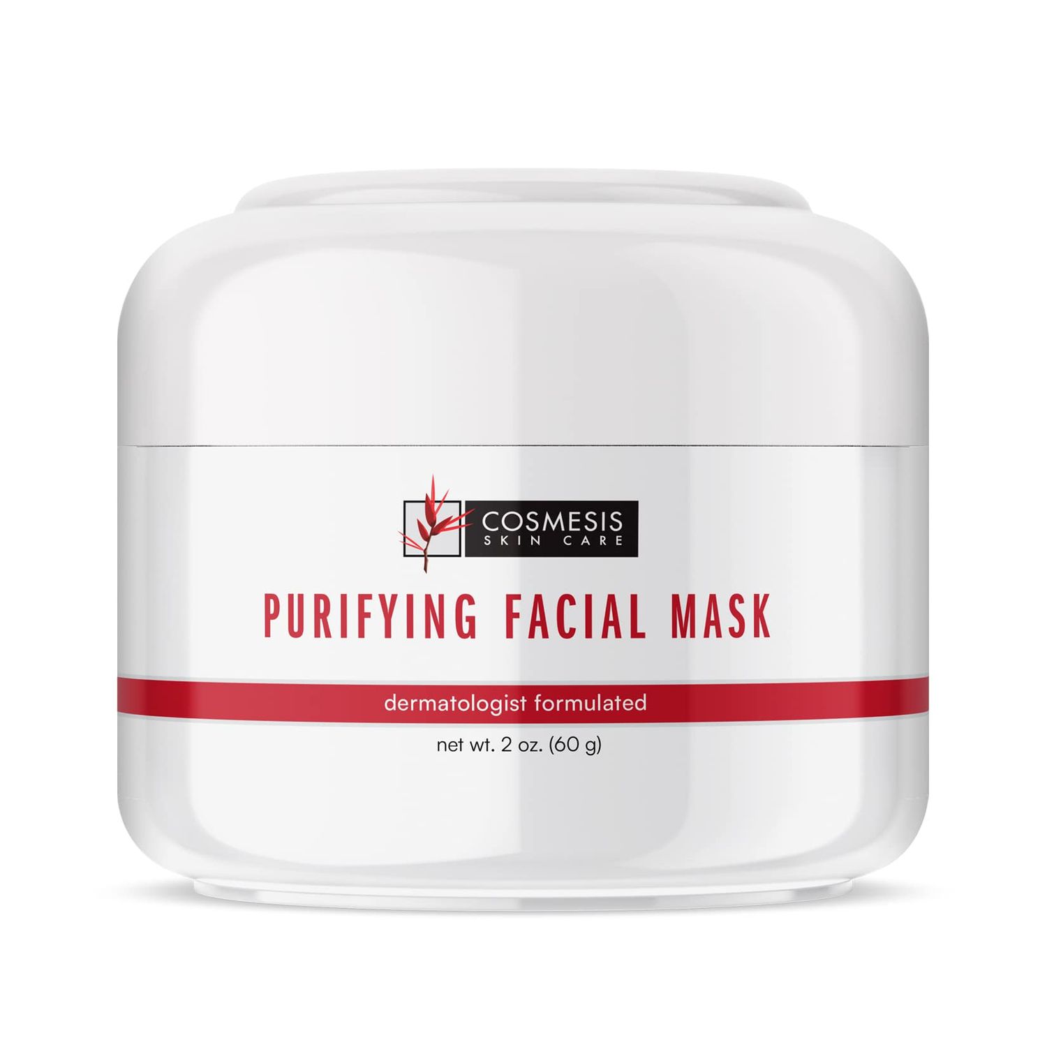 Purifying Facial Mask - Detox Soothe Skin with Zinc, Sulfur, Camphor Infused Formula for Clear Complexion - 2oz