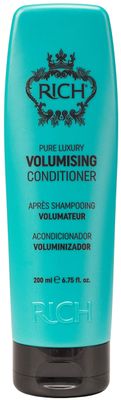 RICH Pure Luxury Volumizing Conditioner with Coconut Oil - Hair Thickening Volume Conditioner for Fine Flat Hair - Restores Softness Shine, Fortifies Strengthens Hair - 6.75 Oz