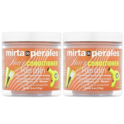 Mirta De Perales Hair Conditioner With Keratin 6 oz ( Pack of 2)