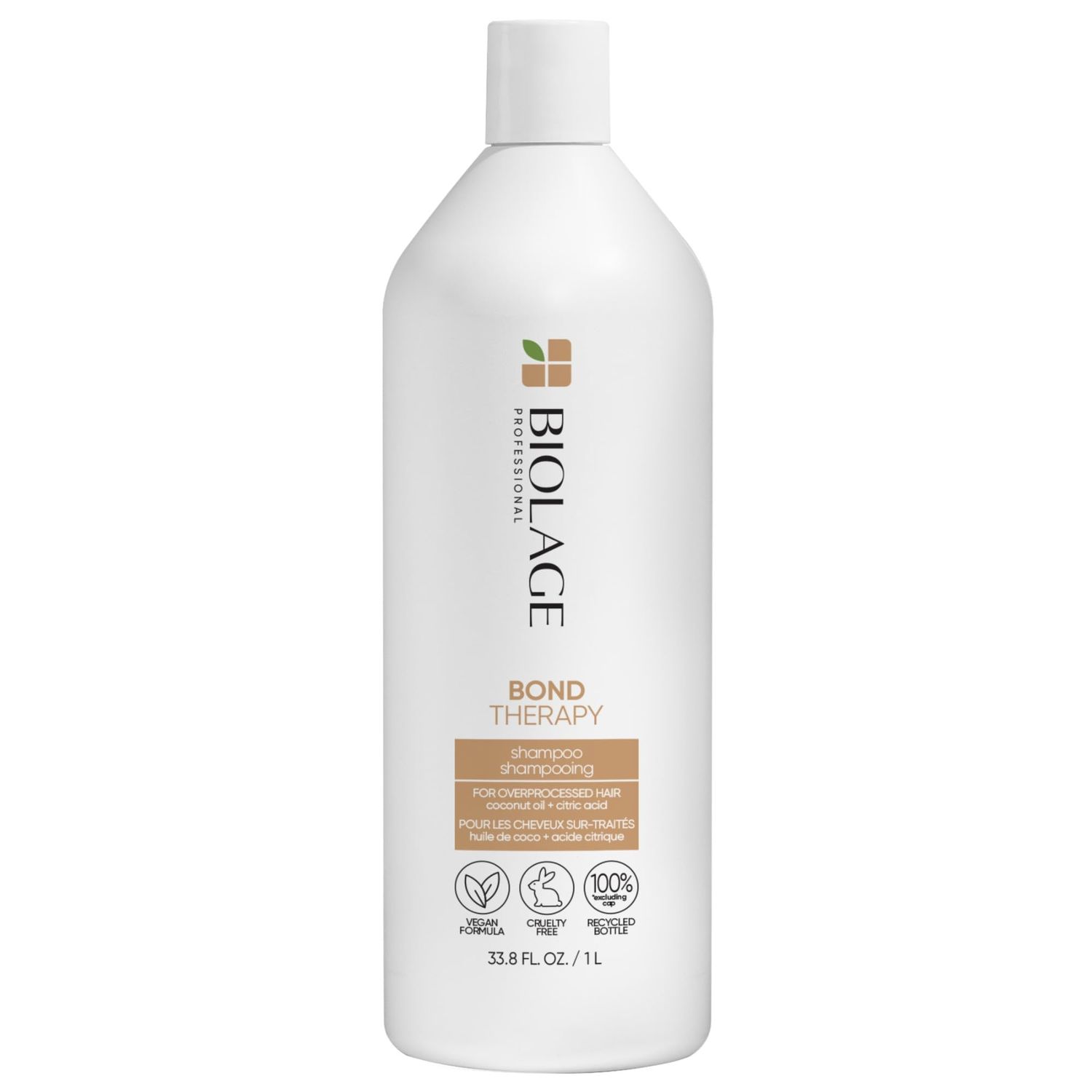 Biolage Bond Therapy Sulfate-Free Shampoo Builds Bonds Reduces Breakage Paraben Sulfate-Free Vegan Salon Professional Shampoo Cruelty-Free Bonding